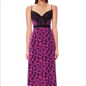 AFRM Purple Slip midi Dress